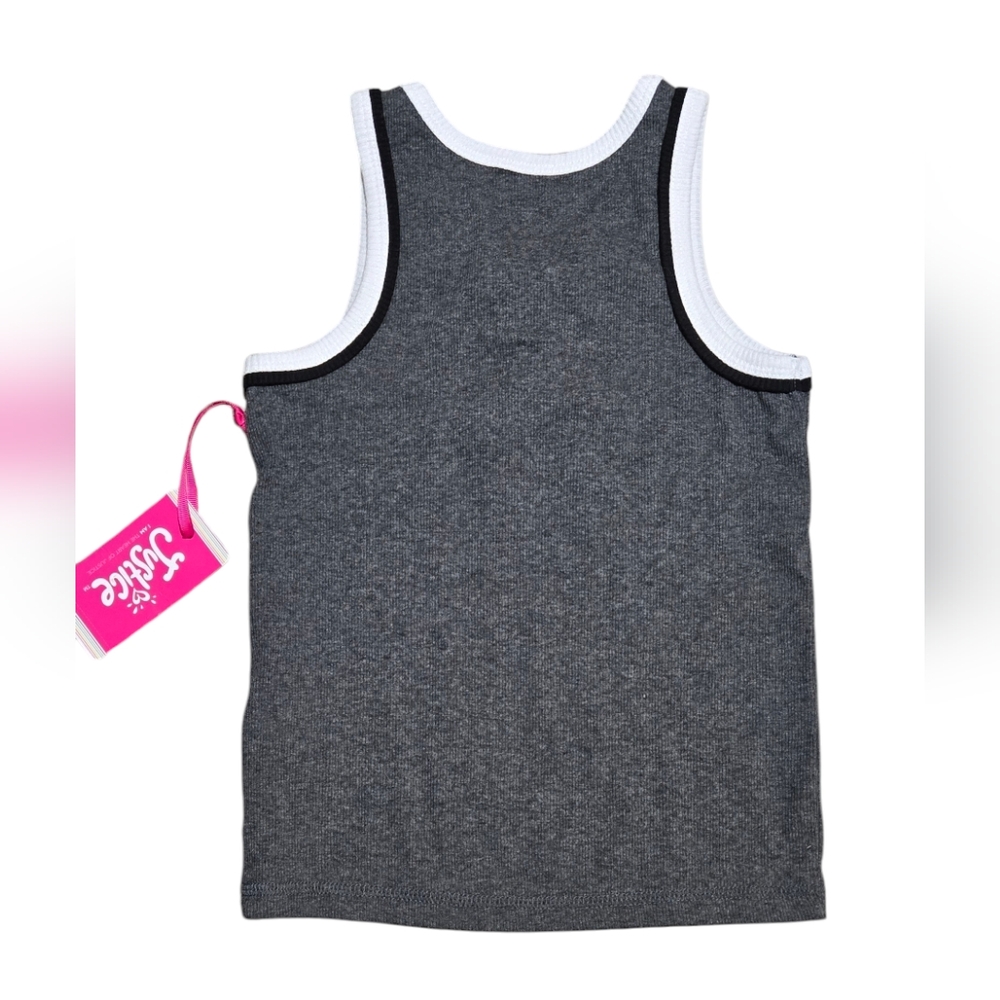 Justice Kids 7/8 Gray Tank Top - Picture 2 of 5